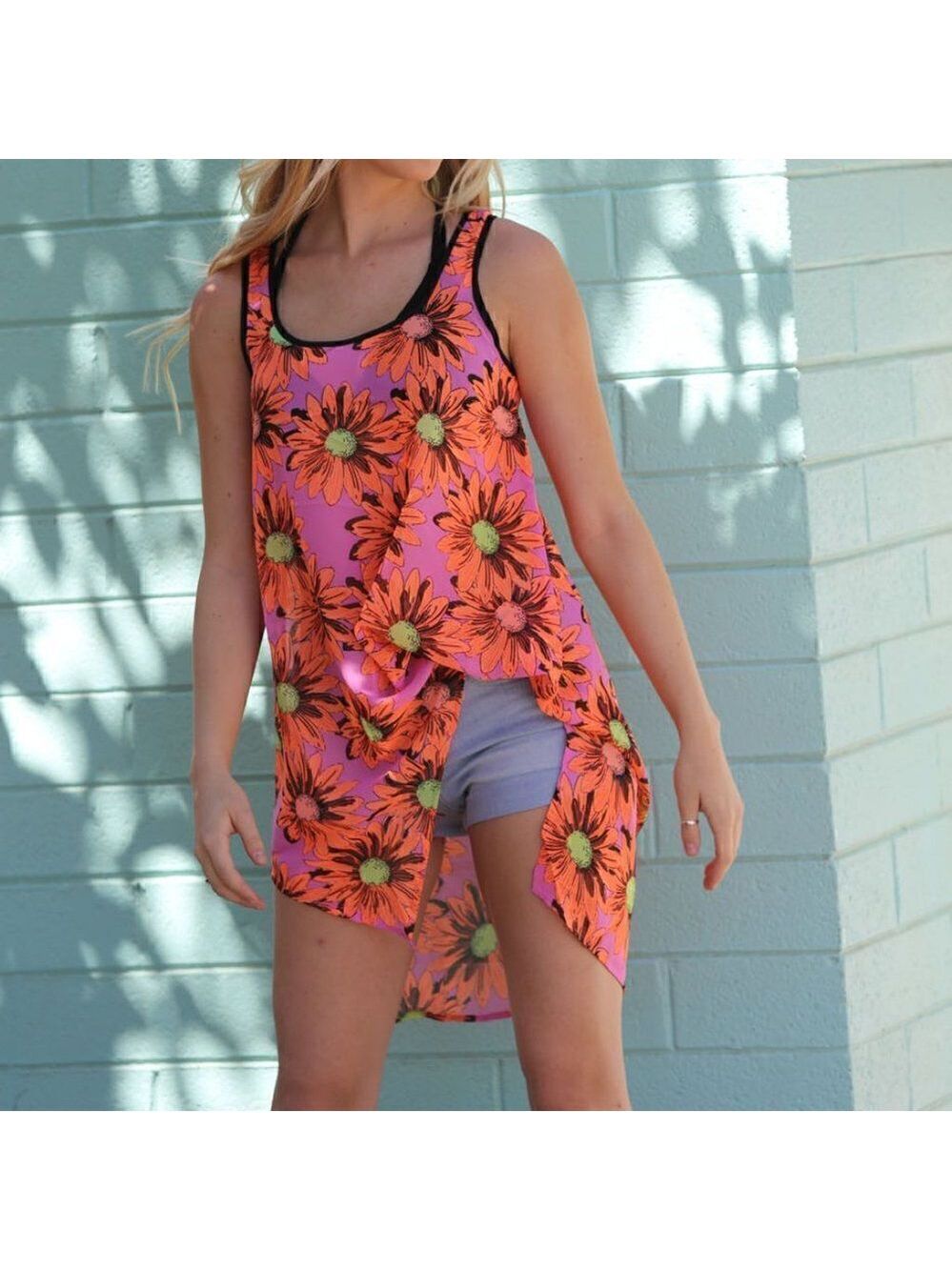 PRICE IS FIRM! BRAND NEW Angie Sleeveless Hi-Lo Tank Tops - Picture 2 of 10